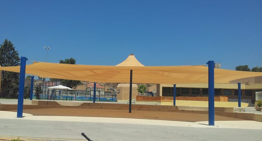 ממברנות - רשתות צל המתאימות לשטחים גדולים | אולינטק פתרונות הצללה