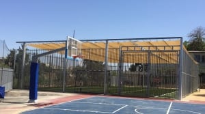 הצללה במגרש ספורט