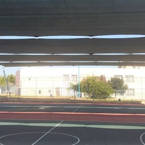 הצללה מגרש כדורסל