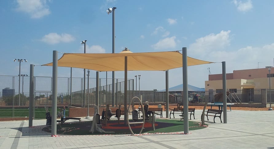 הצללה לגינת כושר