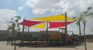 מפרשי הצללה לגן משחקים