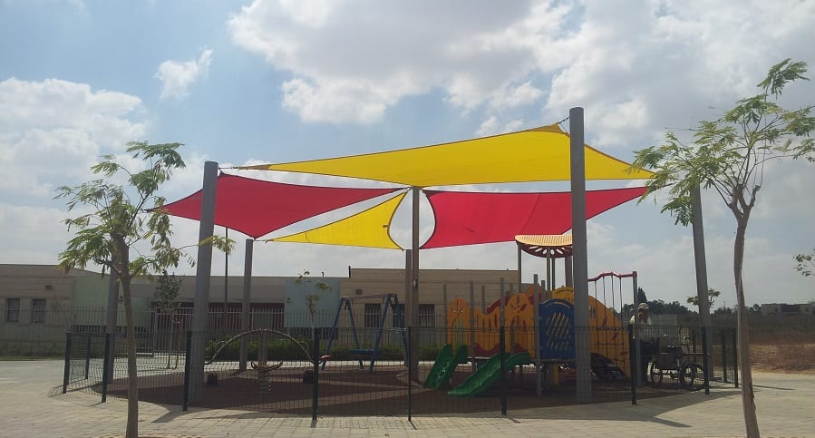 מפרשי הצללה לגן משחקים