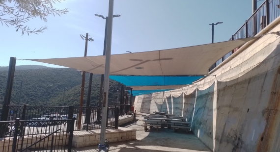 התקנת מפרשי צל בהר מירון